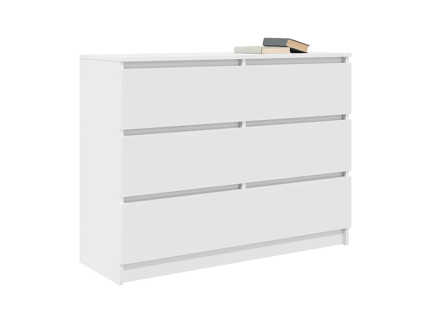 Buffet blanc 100x35x76 cm bois d'ingénierie