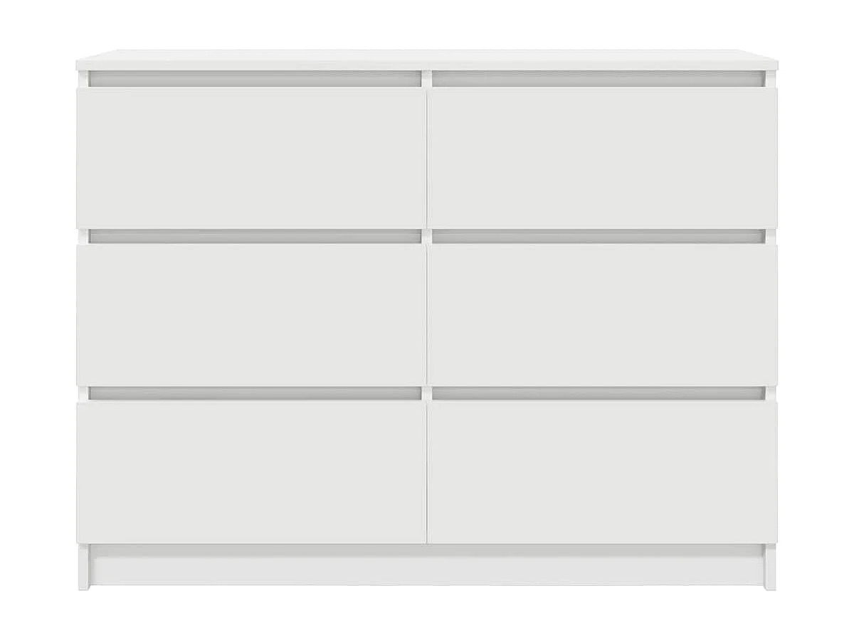 Buffet blanc 100x35x76 cm bois d'ingénierie