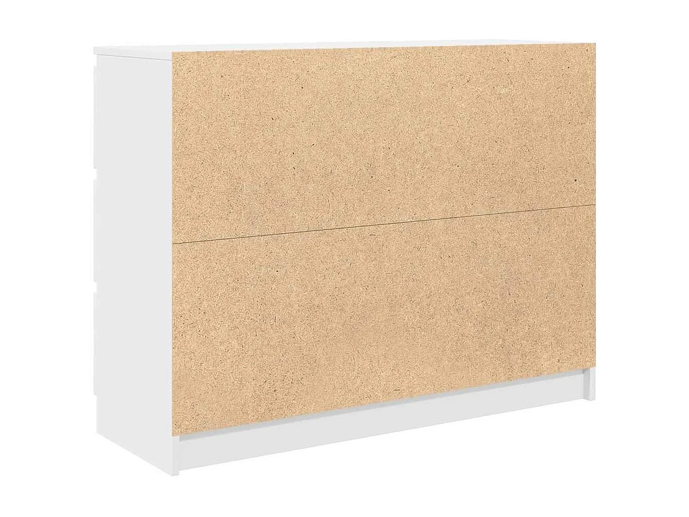 Buffet blanc 100x35x76 cm bois d'ingénierie