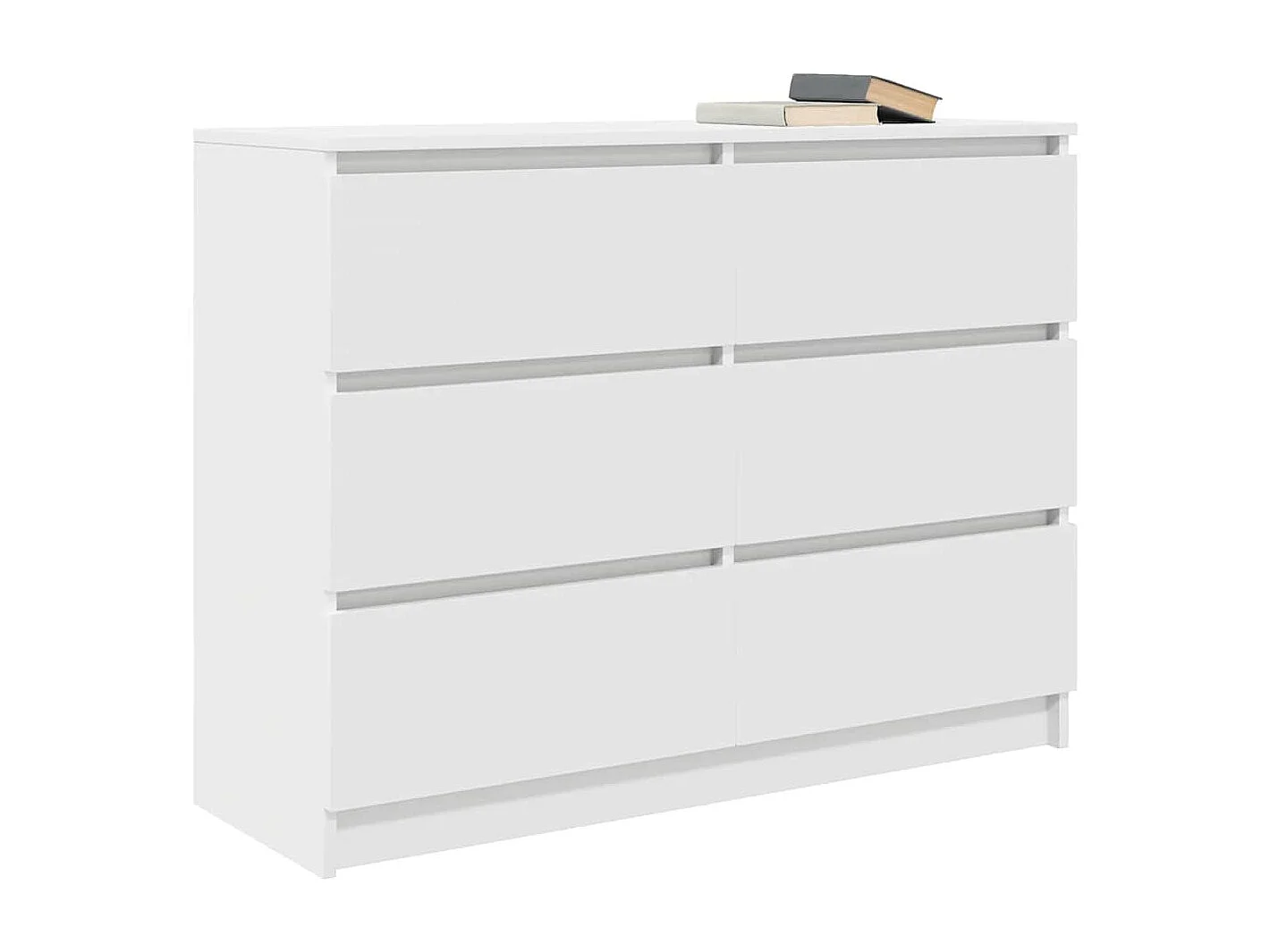 Buffet blanc 100x35x76 cm bois d'ingénierie