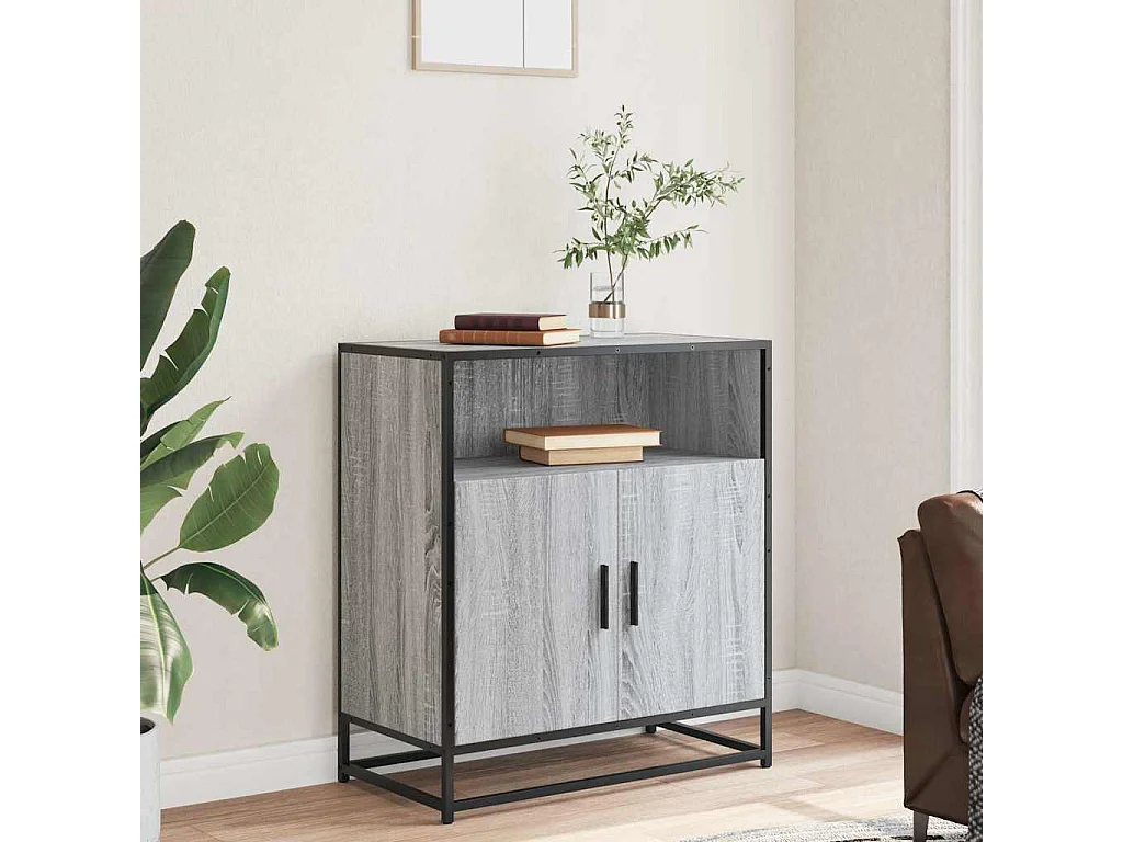Buffet sonoma gris 68x35x76 cm bois d'ingénierie