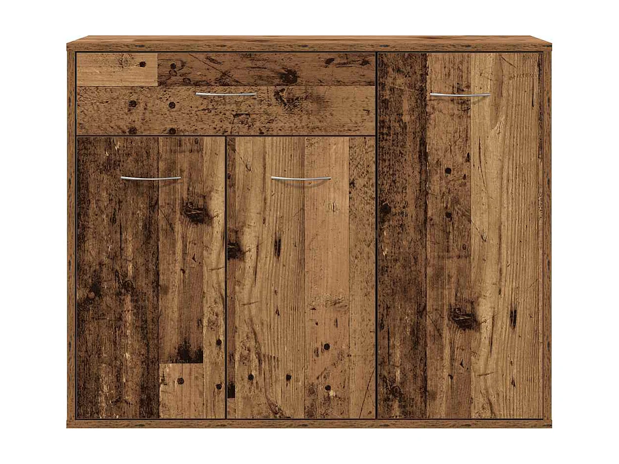 Buffet vieux bois 88x30x70 cm bois d'ingénierie