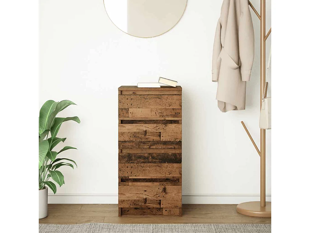 Buffet vieux bois 37,5x35x76 cm bois d'ingénierie