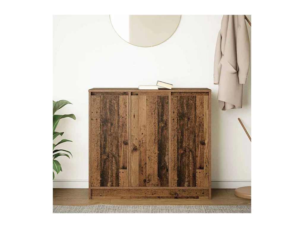 Buffet vieux bois 85x34x76 cm bois d'ingénierie