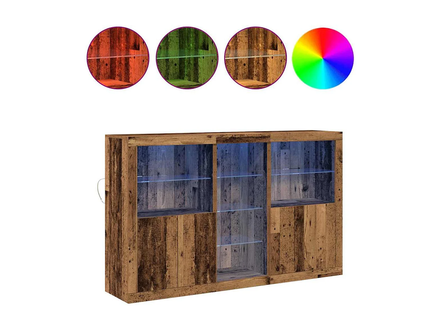 Buffet Bois ancien 162 x 37 x 100 cm Bois d'ingénierie