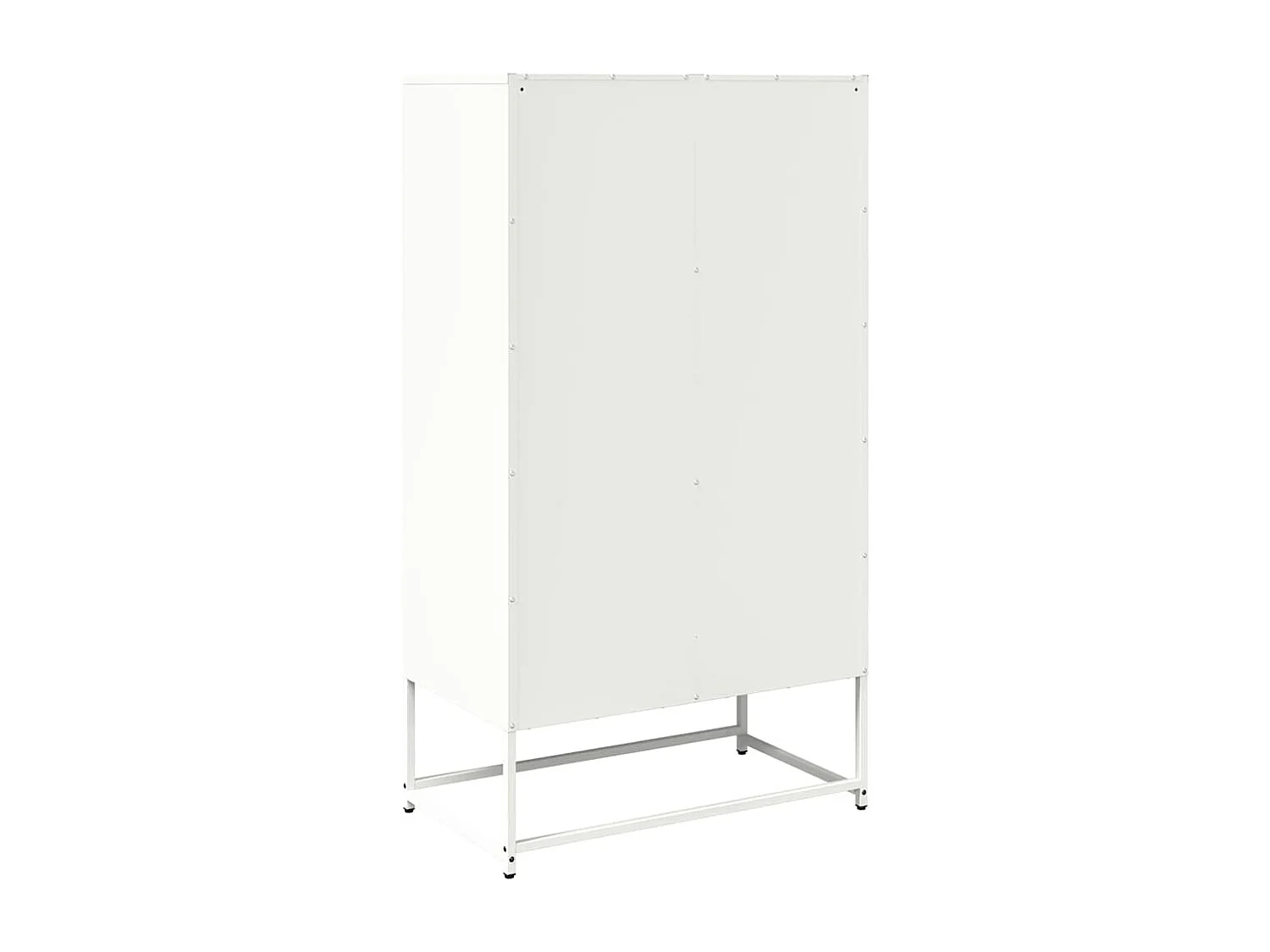 Buffet haut blanc 68x39x123 cm acier