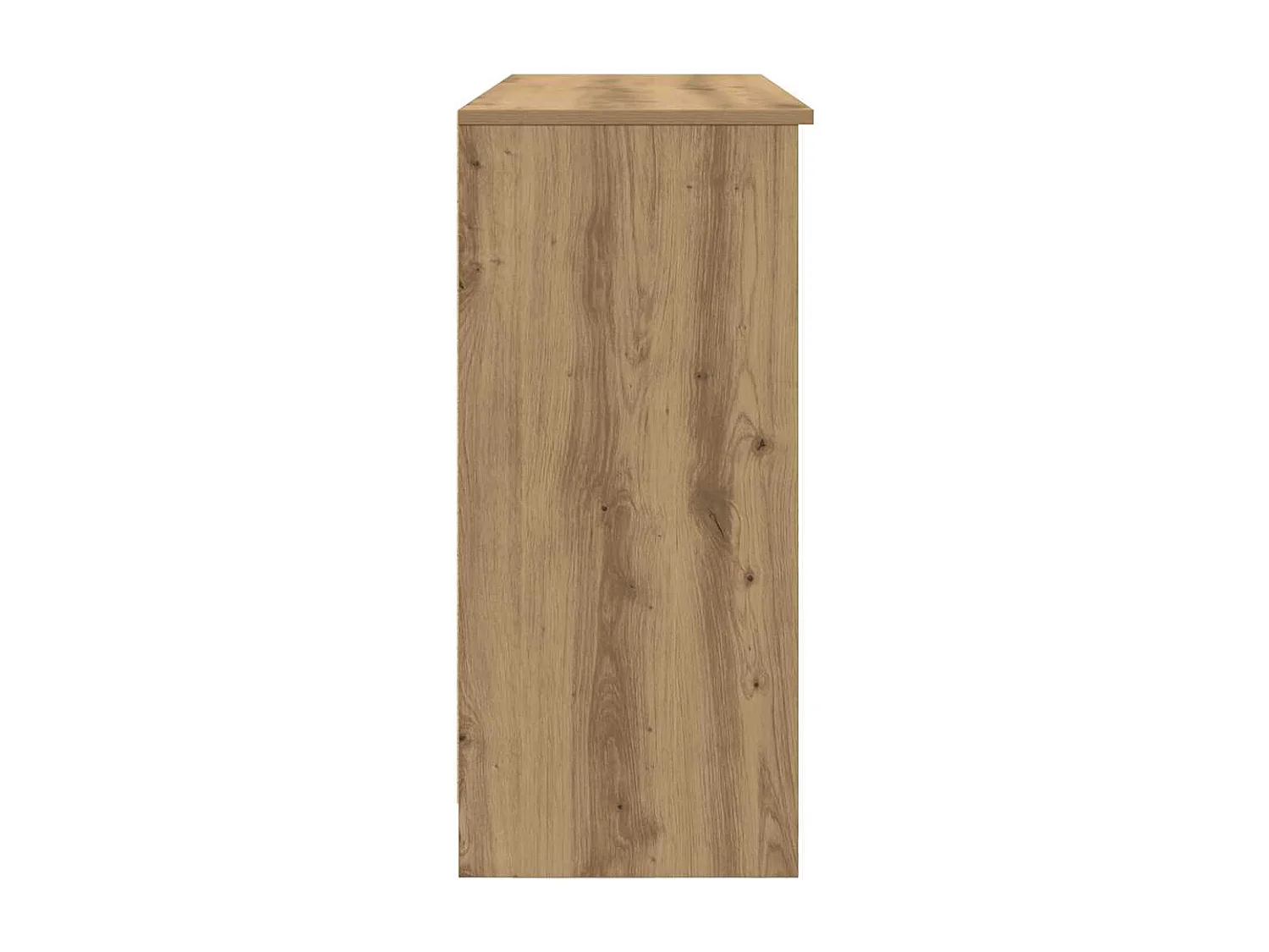 Buffet avec tiroir chêne artisanal 101x35x76 cm bois ingénierie