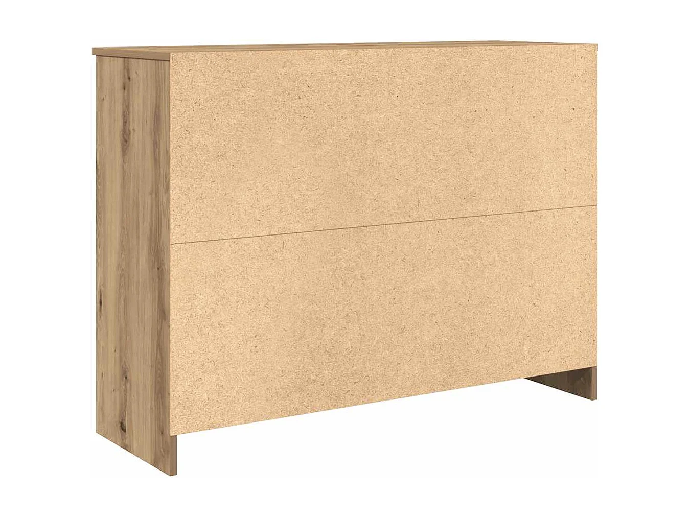 Buffet avec tiroir chêne artisanal 101x35x76 cm bois ingénierie