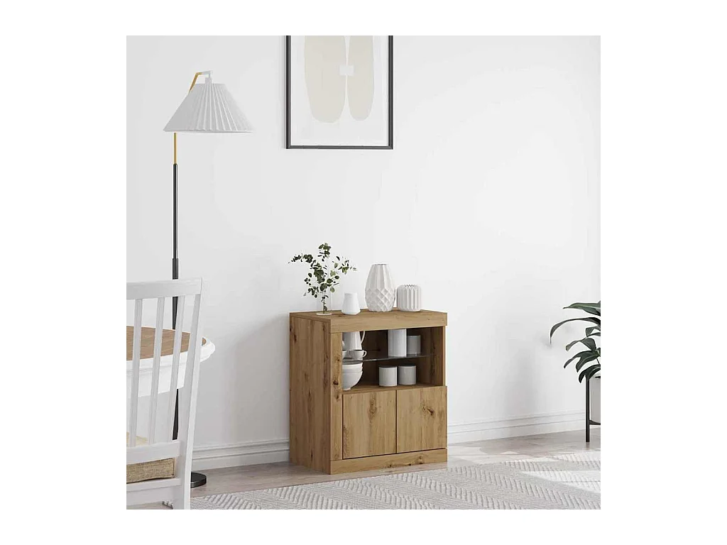 Buffet Marron 60.5 x 37 x 67 cm Bois d'ingénierie