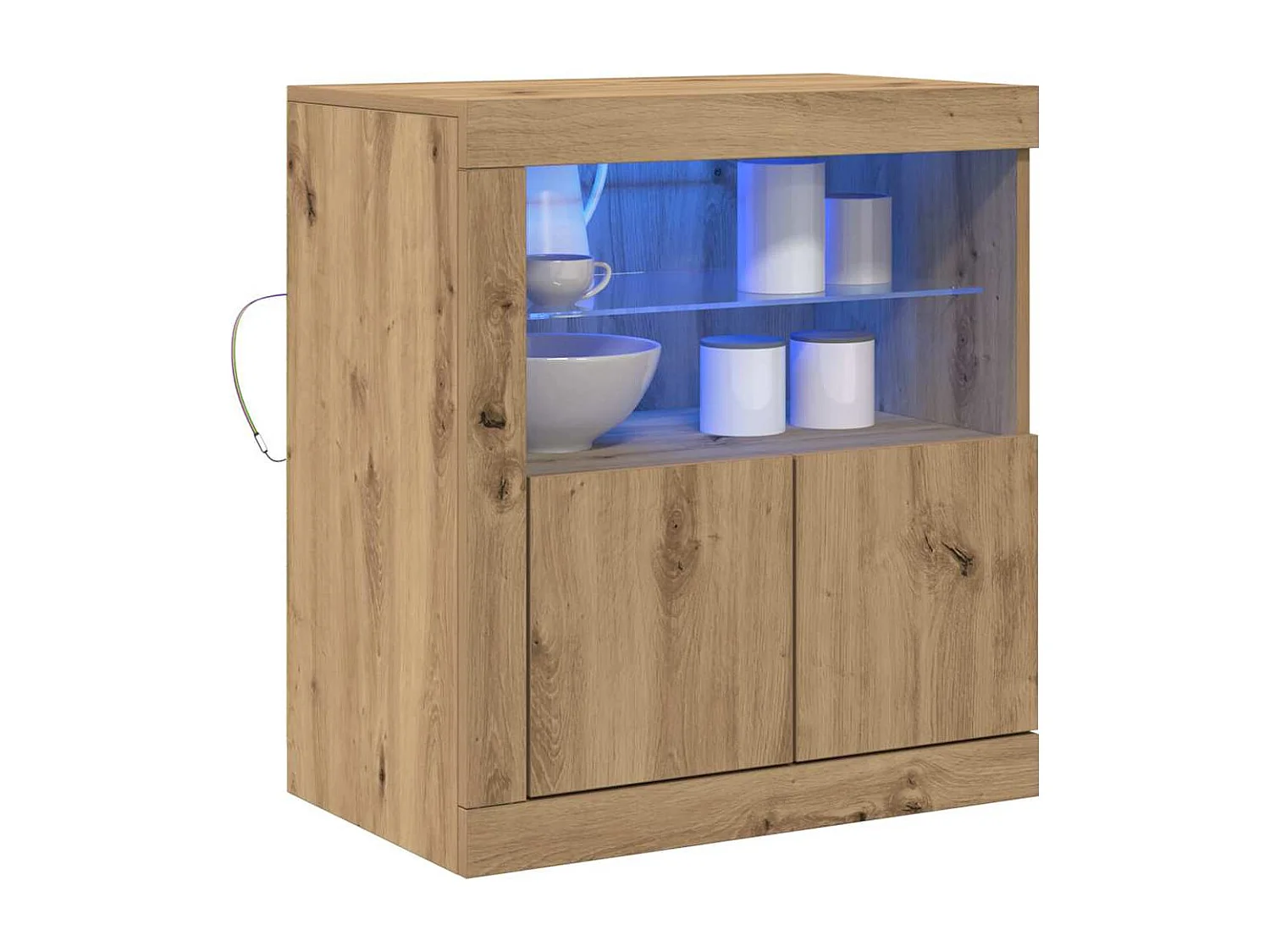 Buffet Marron 60.5 x 37 x 67 cm Bois d'ingénierie