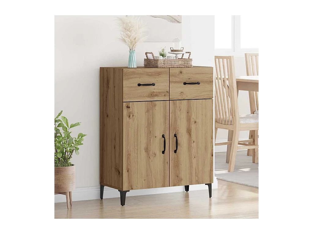 Buffet chêne artisanal 34 x 69.5 x 90 cm Bois d'ingénierie