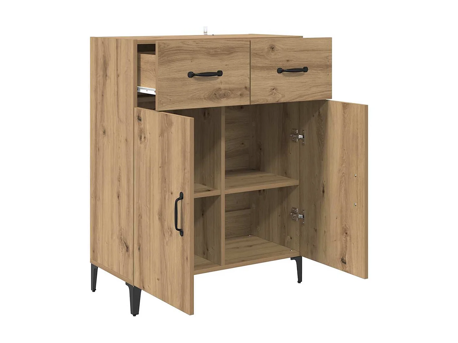 Buffet chêne artisanal 34 x 69.5 x 90 cm Bois d'ingénierie