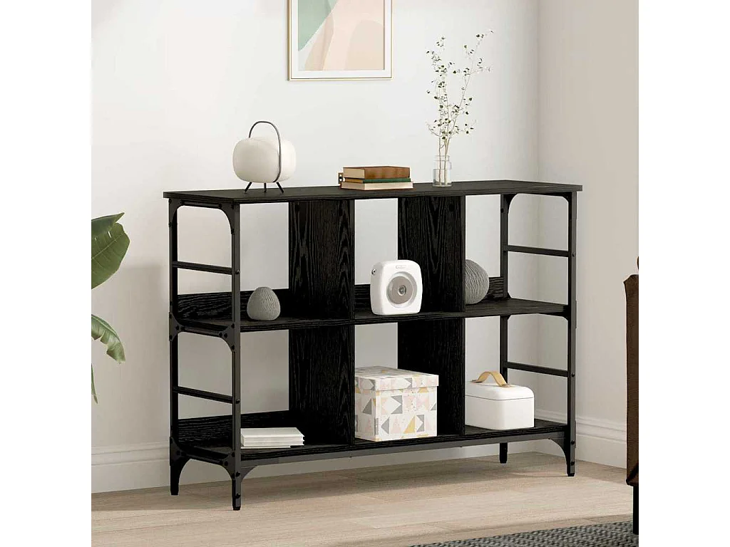 Buffet Noir 102 x 32 x 73.5 cm Bois d'ingénierie