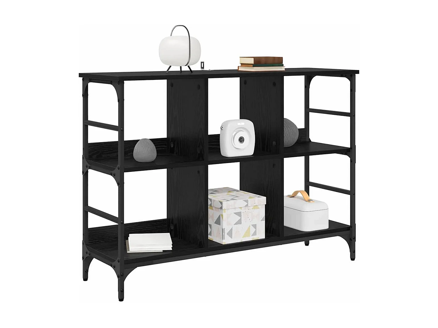 Buffet Noir 102 x 32 x 73.5 cm Bois d'ingénierie