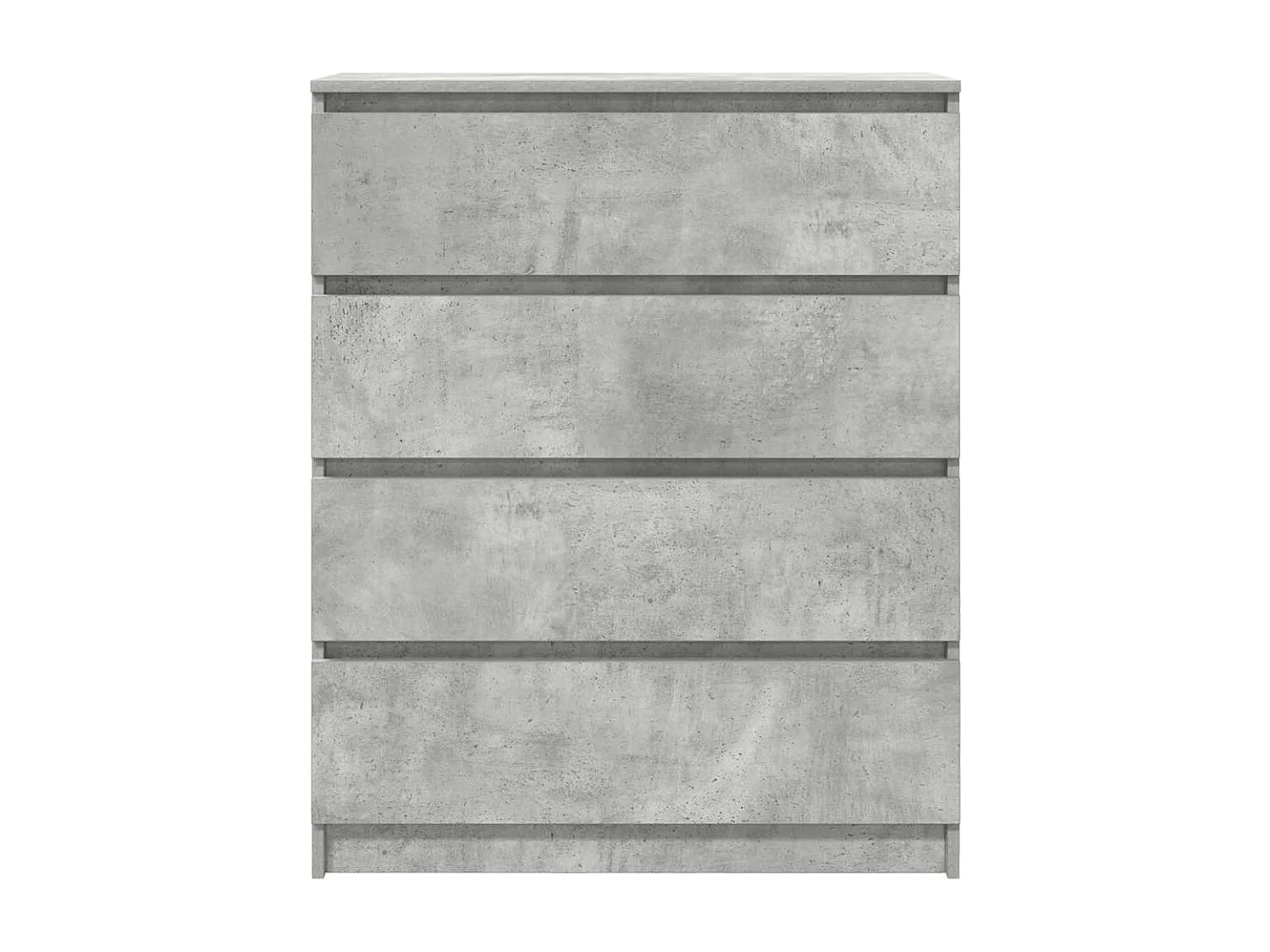 Buffet gris béton 80x35x99 cm bois d'ingénierie