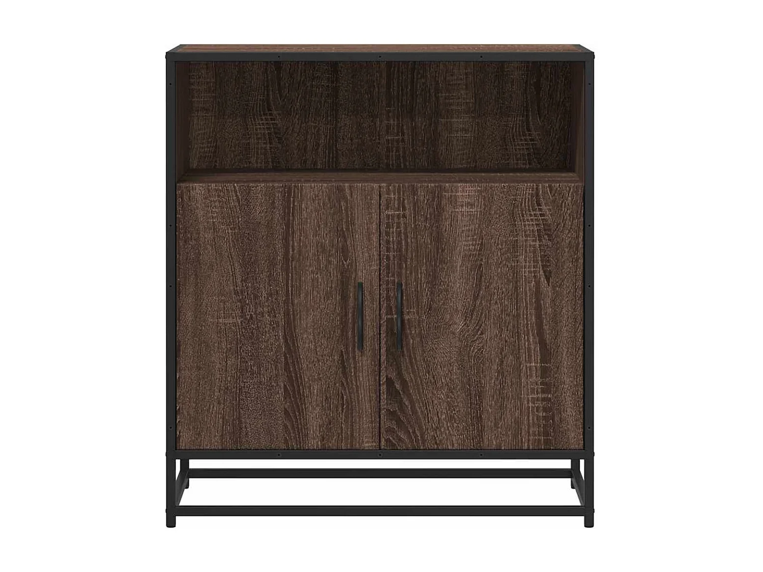 Buffet chêne marron 68x35x76 cm bois d'ingénierie
