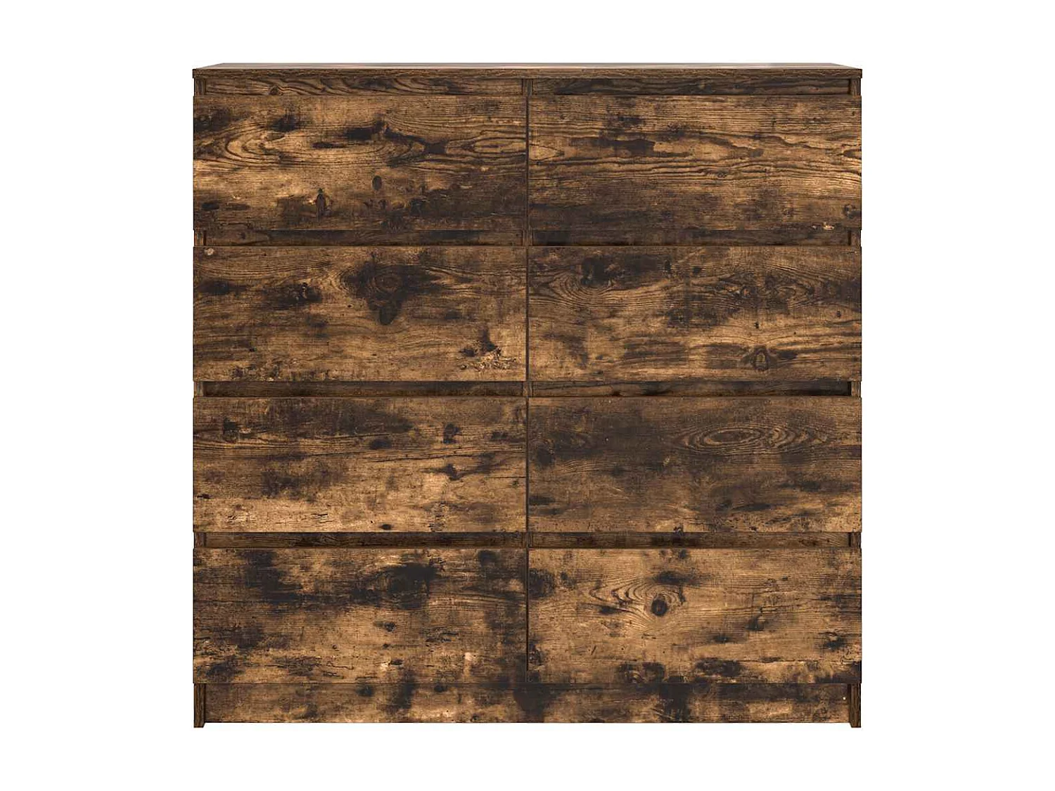 Buffet chêne fumé 100x35x99 cm bois d'ingénierie