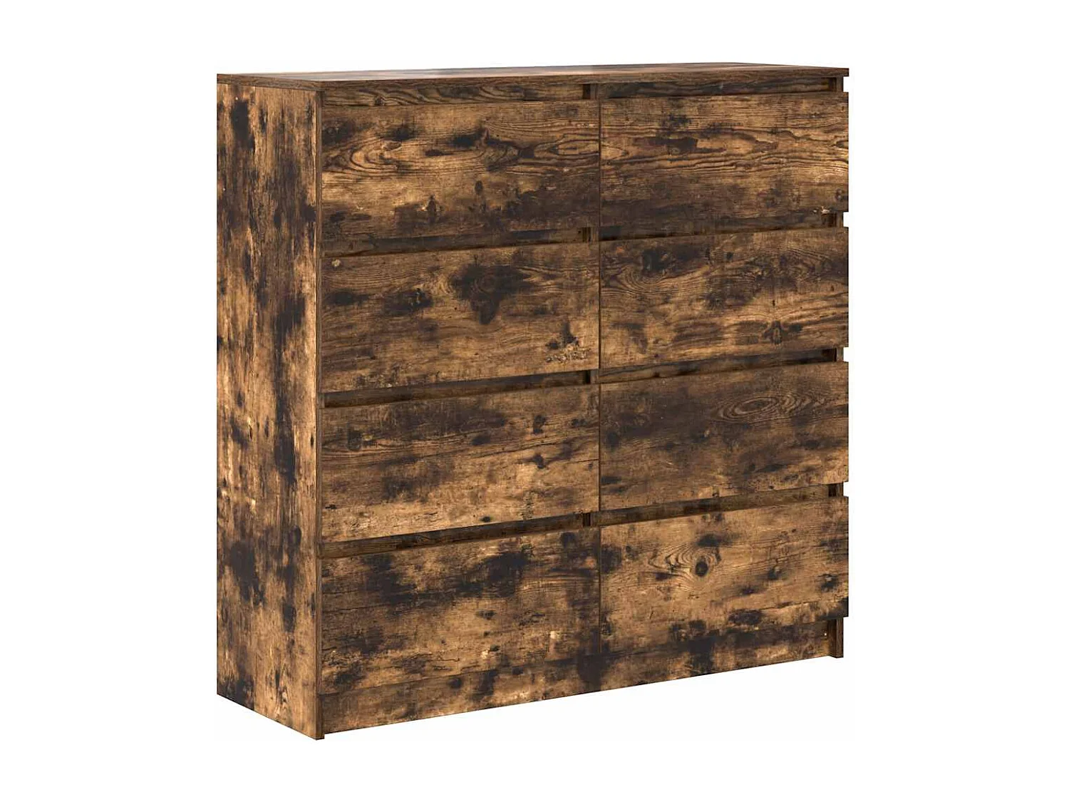 Buffet chêne fumé 100x35x99 cm bois d'ingénierie