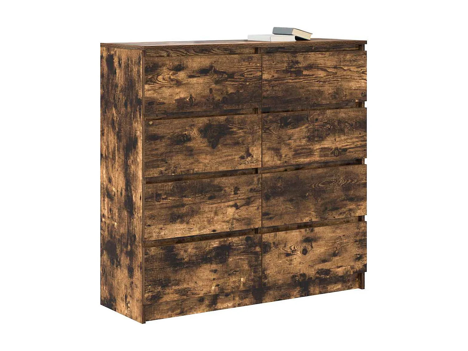 Buffet chêne fumé 100x35x99 cm bois d'ingénierie