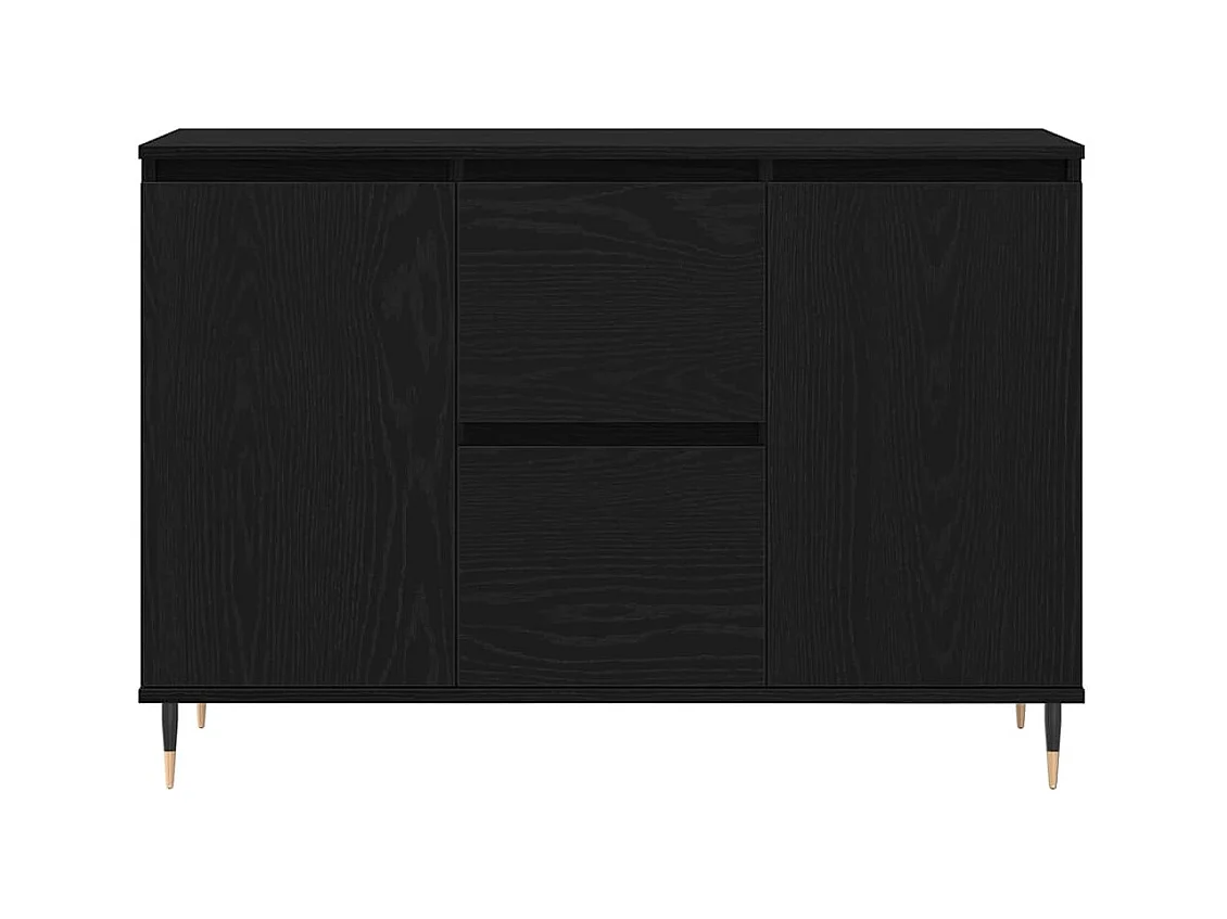 Buffet Chêne noir 101.5 x 35 x 70 cm Bois d'ingénierie