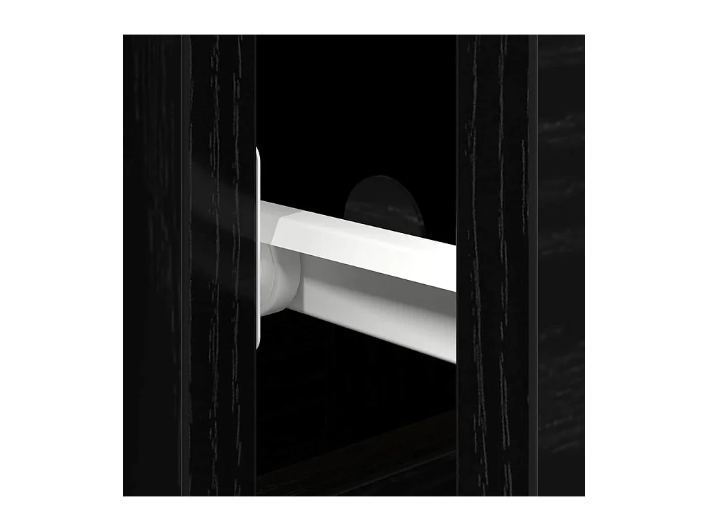 Buffet Chêne noir 101.5 x 35 x 70 cm Bois d'ingénierie