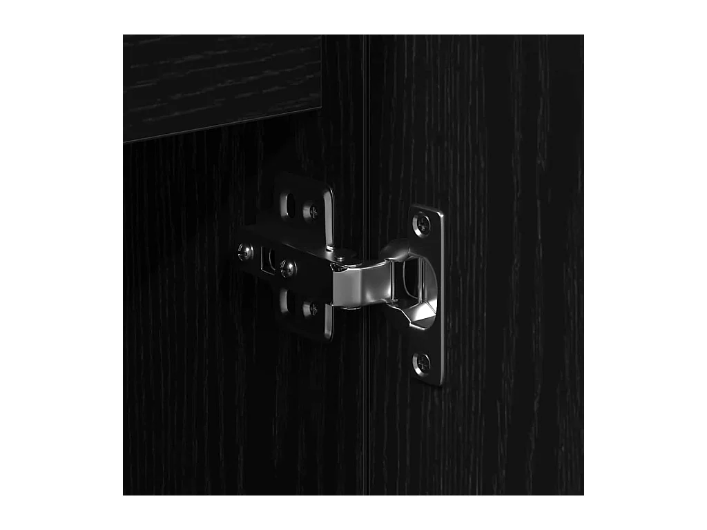 Buffet Chêne noir 101.5 x 35 x 70 cm Bois d'ingénierie