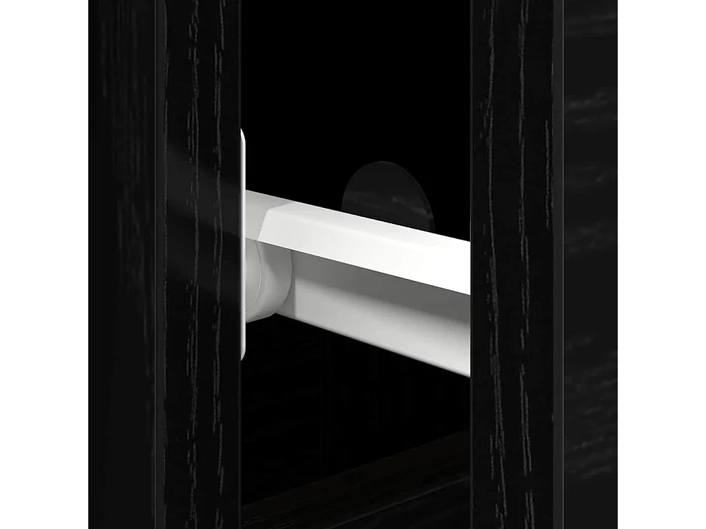 Buffet Chêne noir 101.5 x 35 x 70 cm Bois d'ingénierie