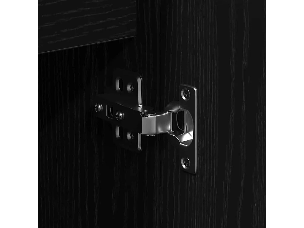 Buffet Chêne noir 101.5 x 35 x 70 cm Bois d'ingénierie