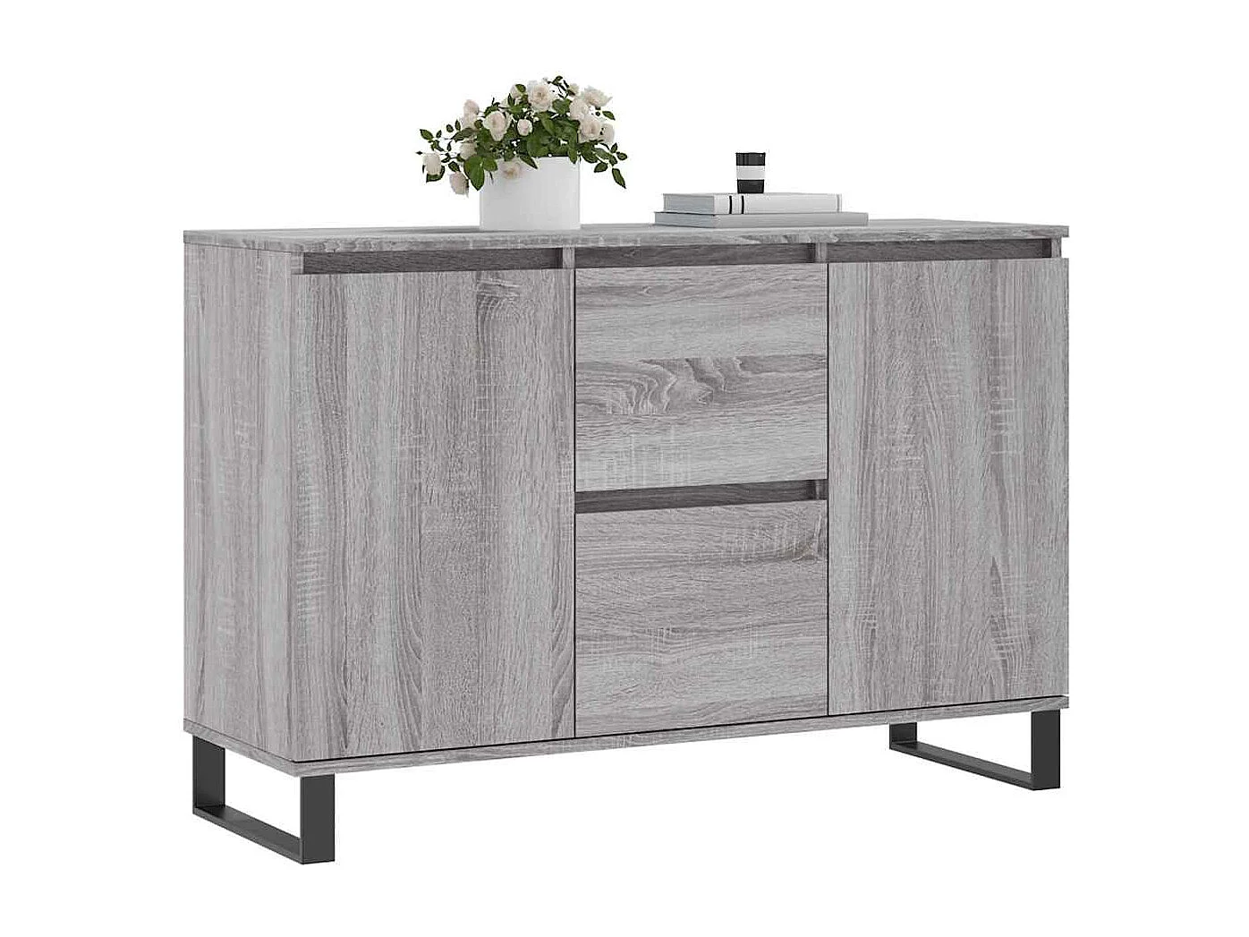 Buffet sonoma gris 101,5x35x70 cm bois d'ingénierie