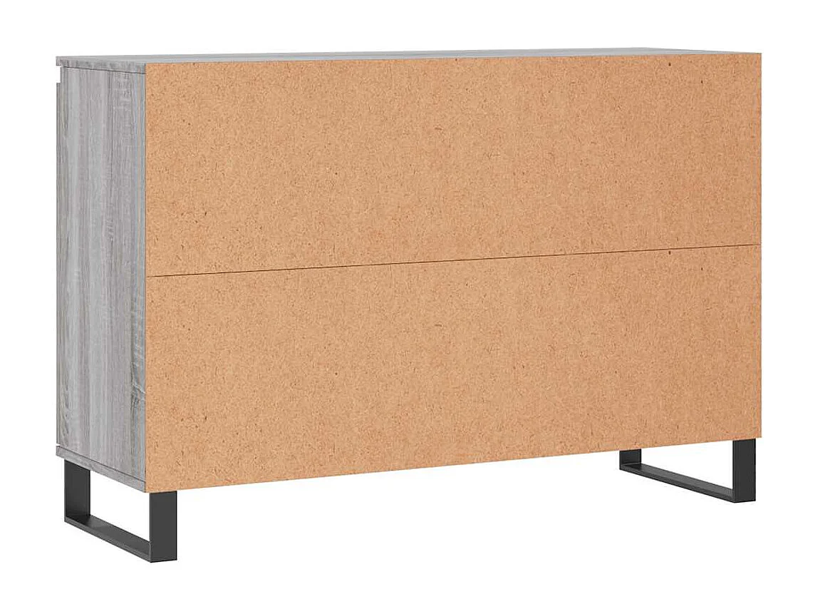 Buffet sonoma gris 101,5x35x70 cm bois d'ingénierie