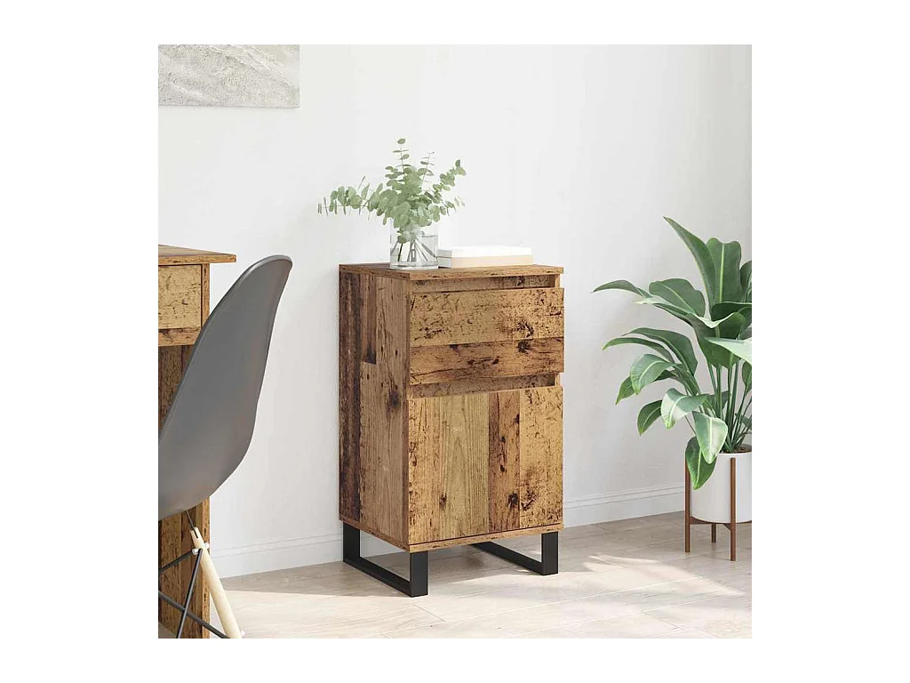 Buffet Bois ancien 35 x 40 x 70 cm Bois d'ingénierie