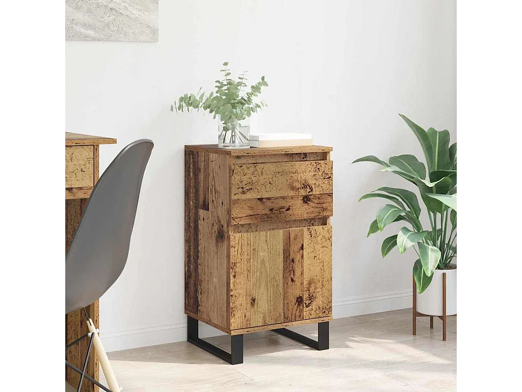 Buffet Bois ancien 35 x 40 x 70 cm Bois d'ingénierie