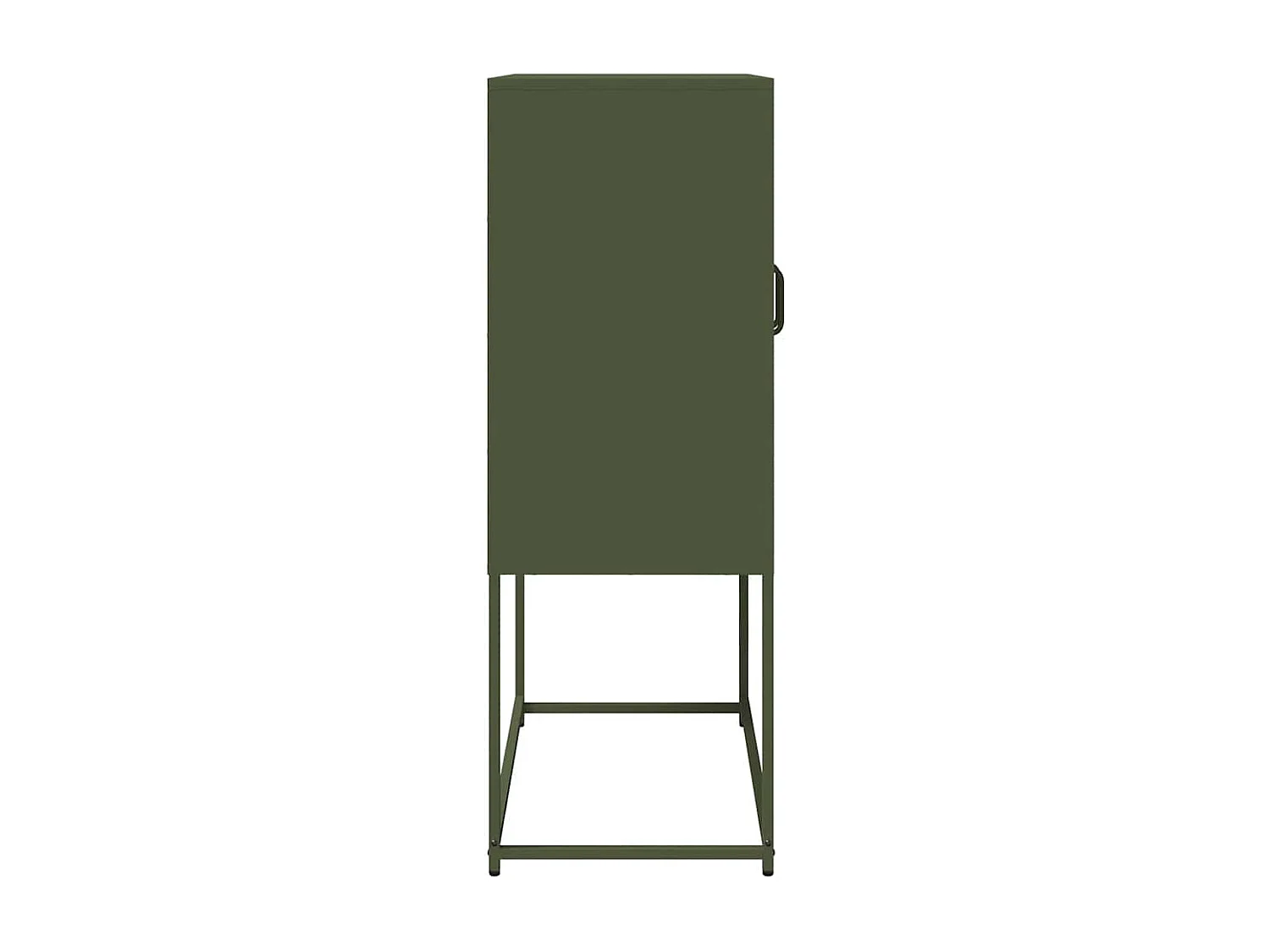 Buffet haut vert olive 68x39x107 cm acier