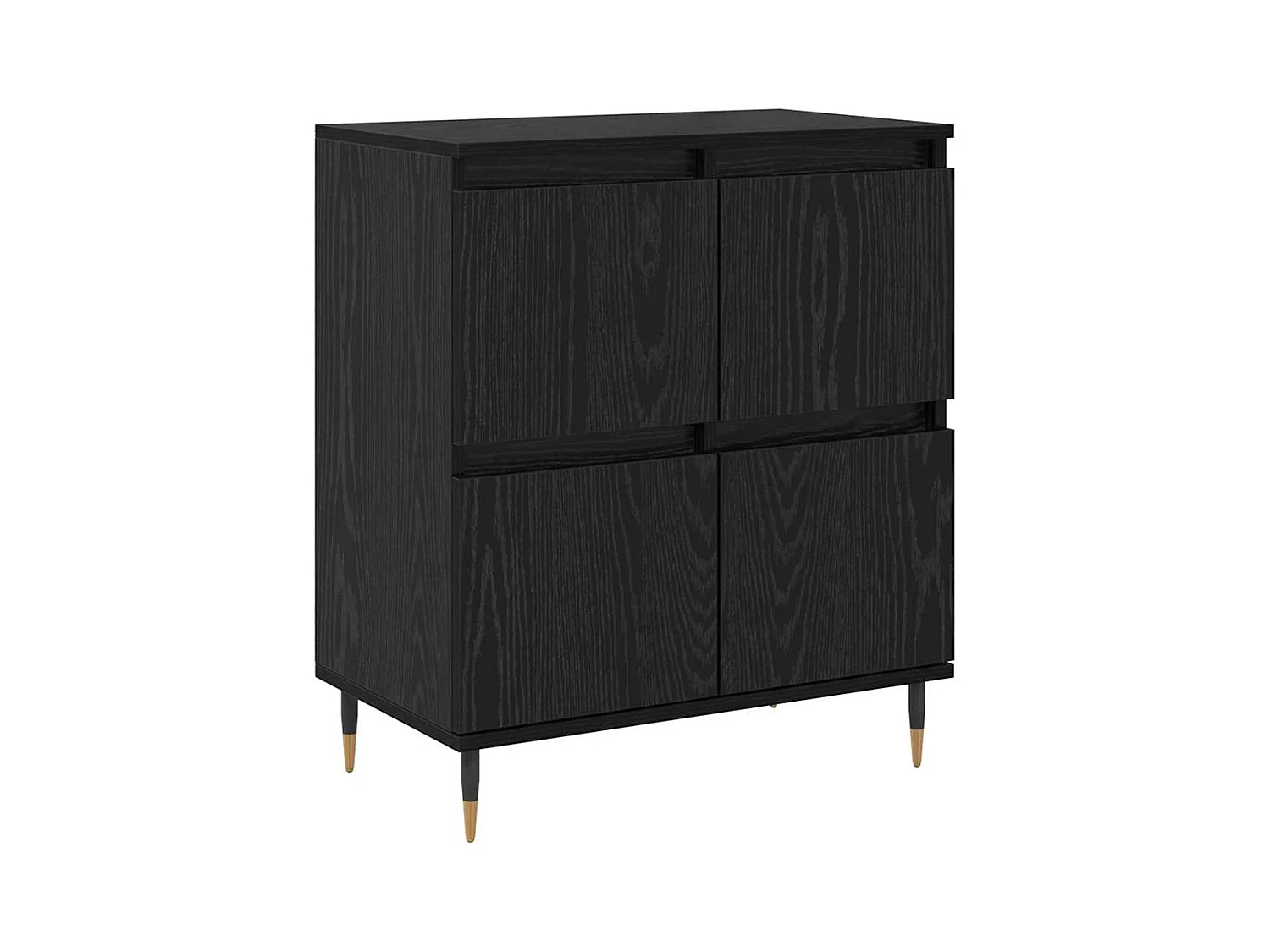 Buffets 2 pièces Chêne noir 120 x 35 x 70 cm Bois d'ingénierie