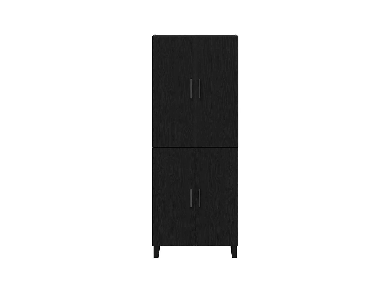 Buffet 2 pièces Chêne noir 69,5 x 34 x 180 cm Bois d'ingénierie