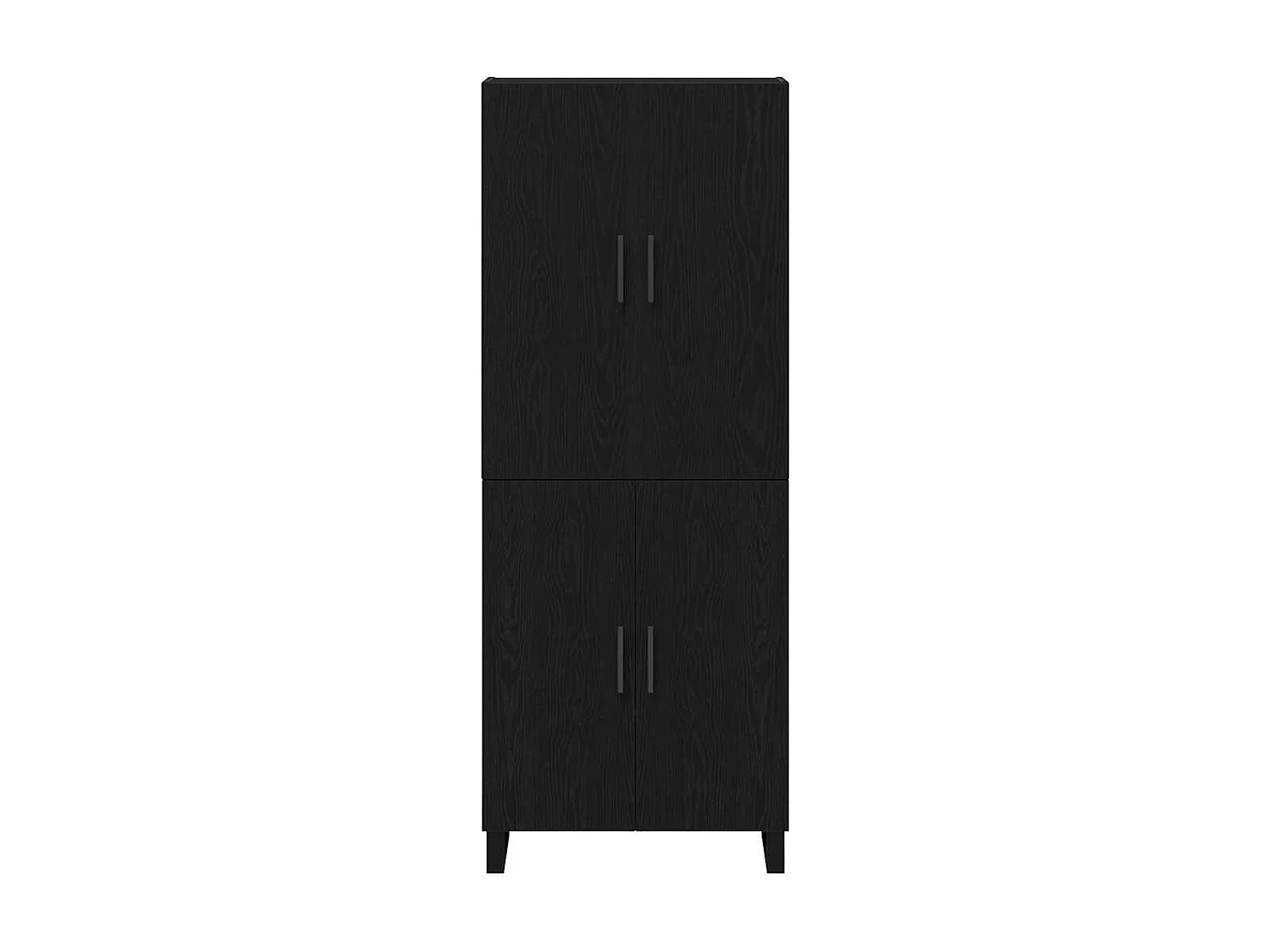 Buffet 2 pièces Chêne noir 69,5 x 34 x 180 cm Bois d'ingénierie