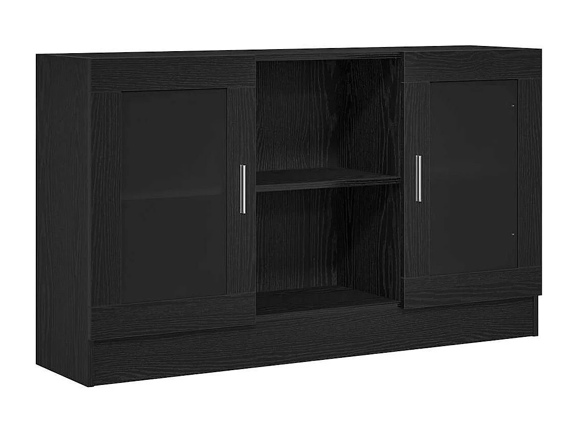 Buffet Noir 120 x 30.5 x 70 cm Bois d'ingénierie