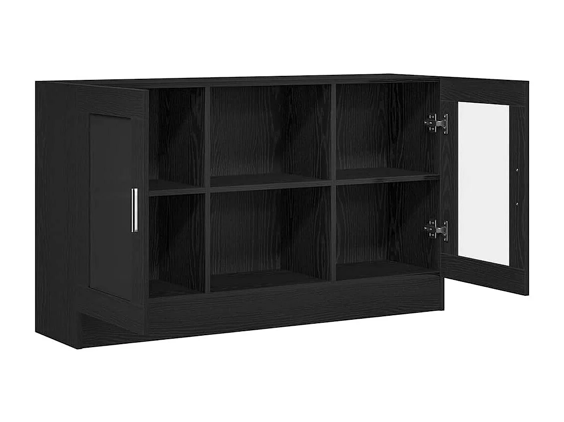 Buffet Noir 120 x 30.5 x 70 cm Bois d'ingénierie