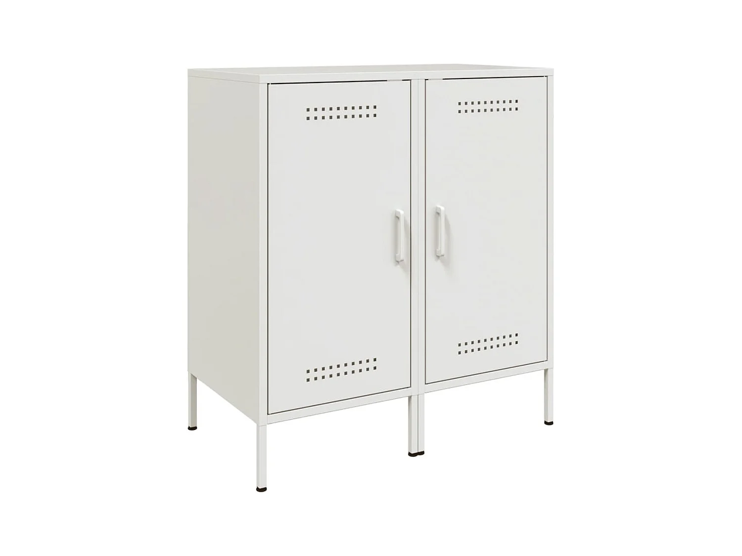 Buffets 2 pièces blanc 36x39x79 cm acier