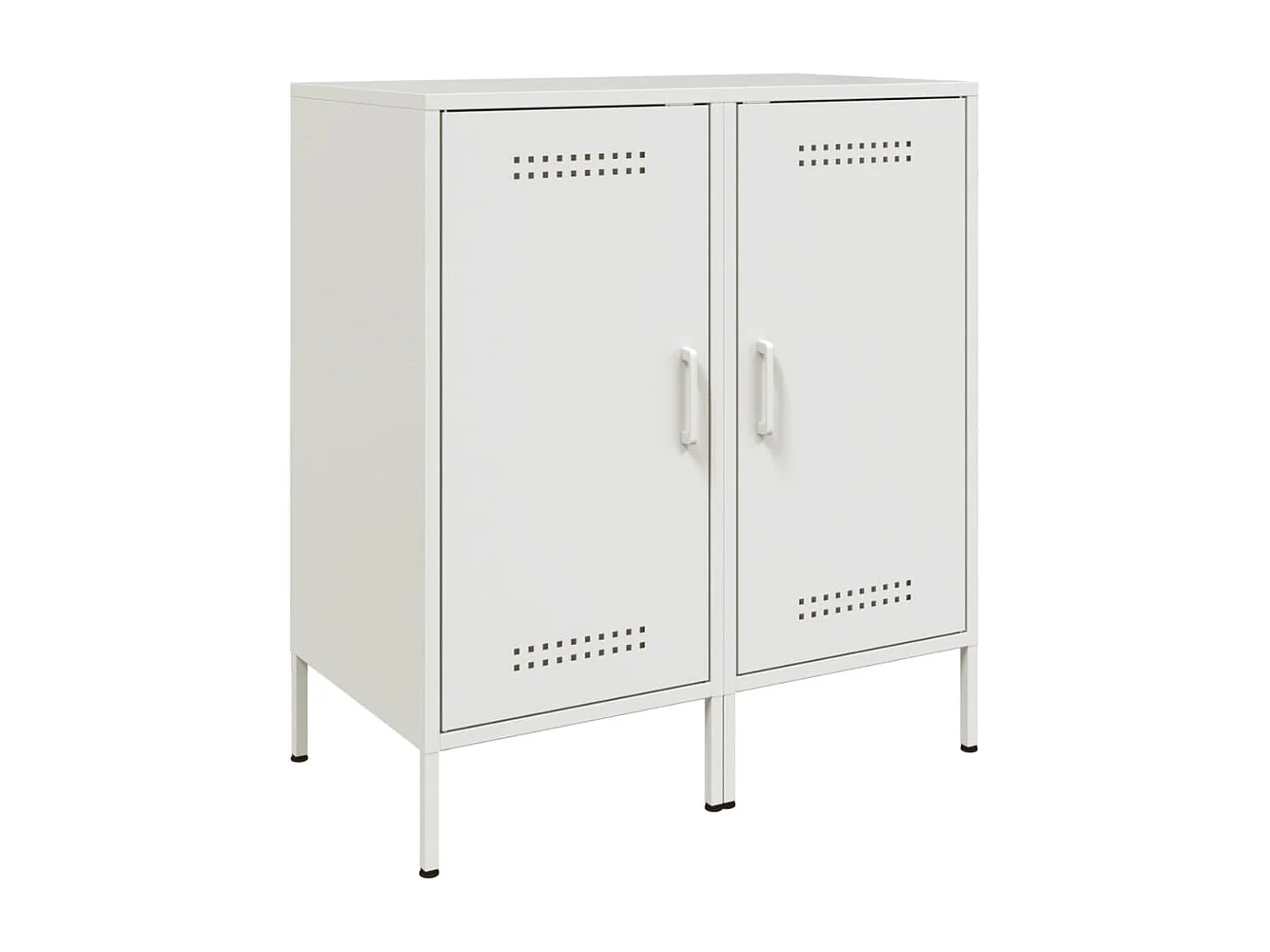 Buffets 2 pièces blanc 36x39x79 cm acier