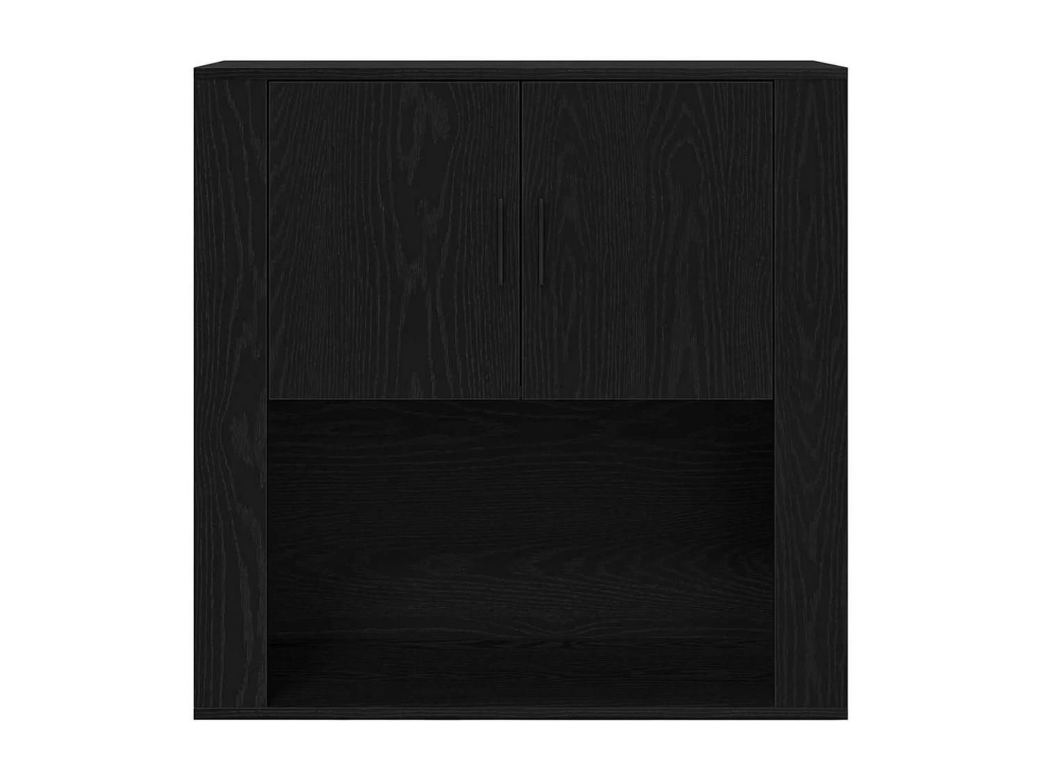 Haut de buffet Chêne noir 80 x 33 x 150 cm Bois d'ingénierie