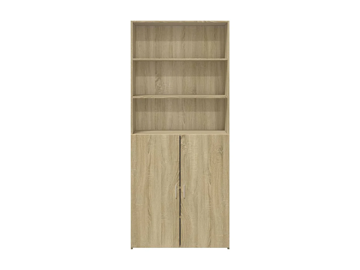 Buffet haut chêne sonoma 80x42,5x185 cm bois d'ingénierie