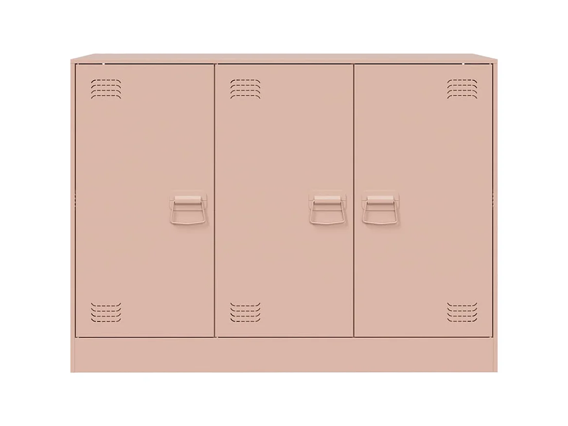 Buffet rose 99x39x73 cm acier