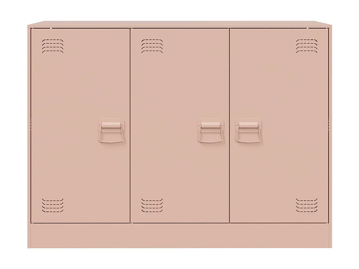 Buffet rose 99x39x73 cm acier