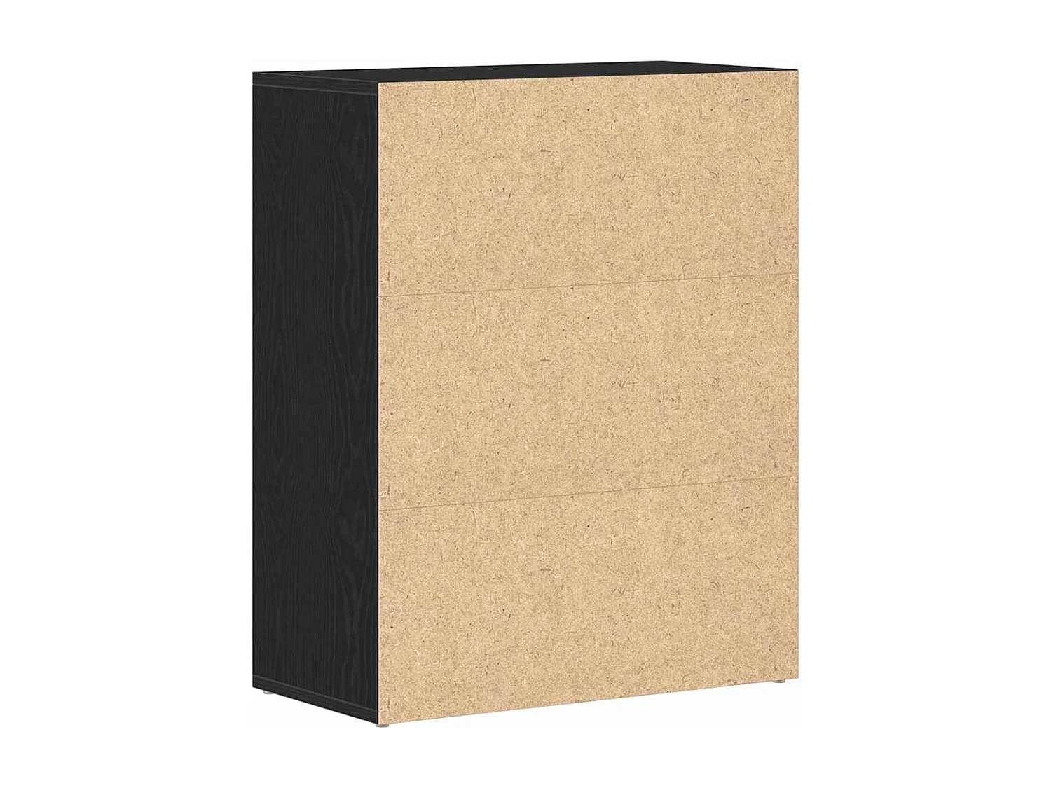 Buffet avec tiroir Noir 60 x 30 x 75 cm Bois d'ingénierie