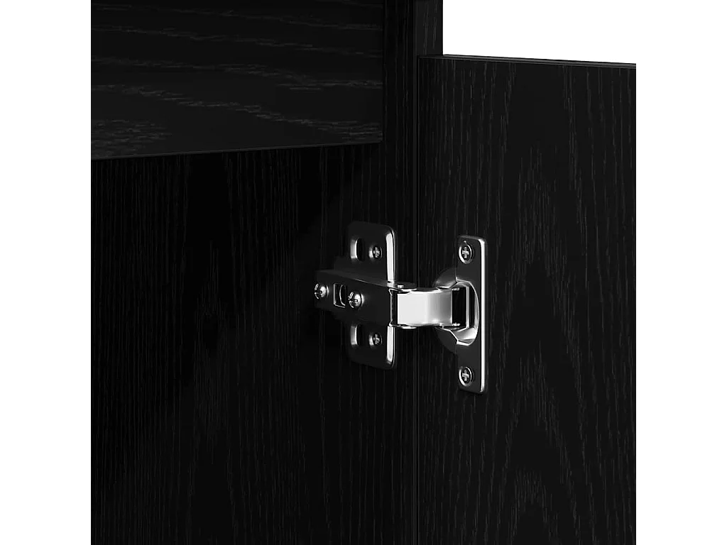 Buffet avec tiroirs chêne noir 100,5x35x98,5 cm bois ingénierie