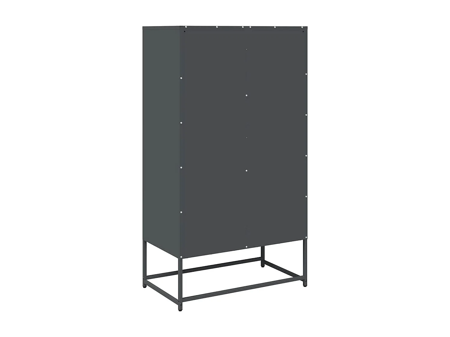 Buffet haut anthracite 68x39x123 cm acier