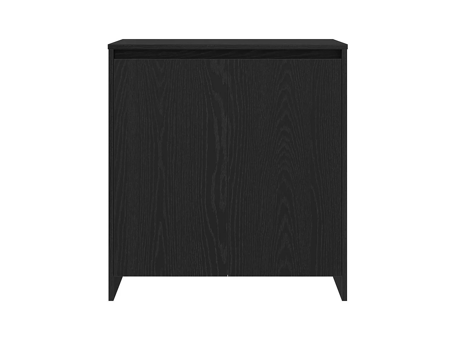 Buffet avec tiroir 3 pièces Noir 70 x 41 x 75 cm Bois d'ingénierie