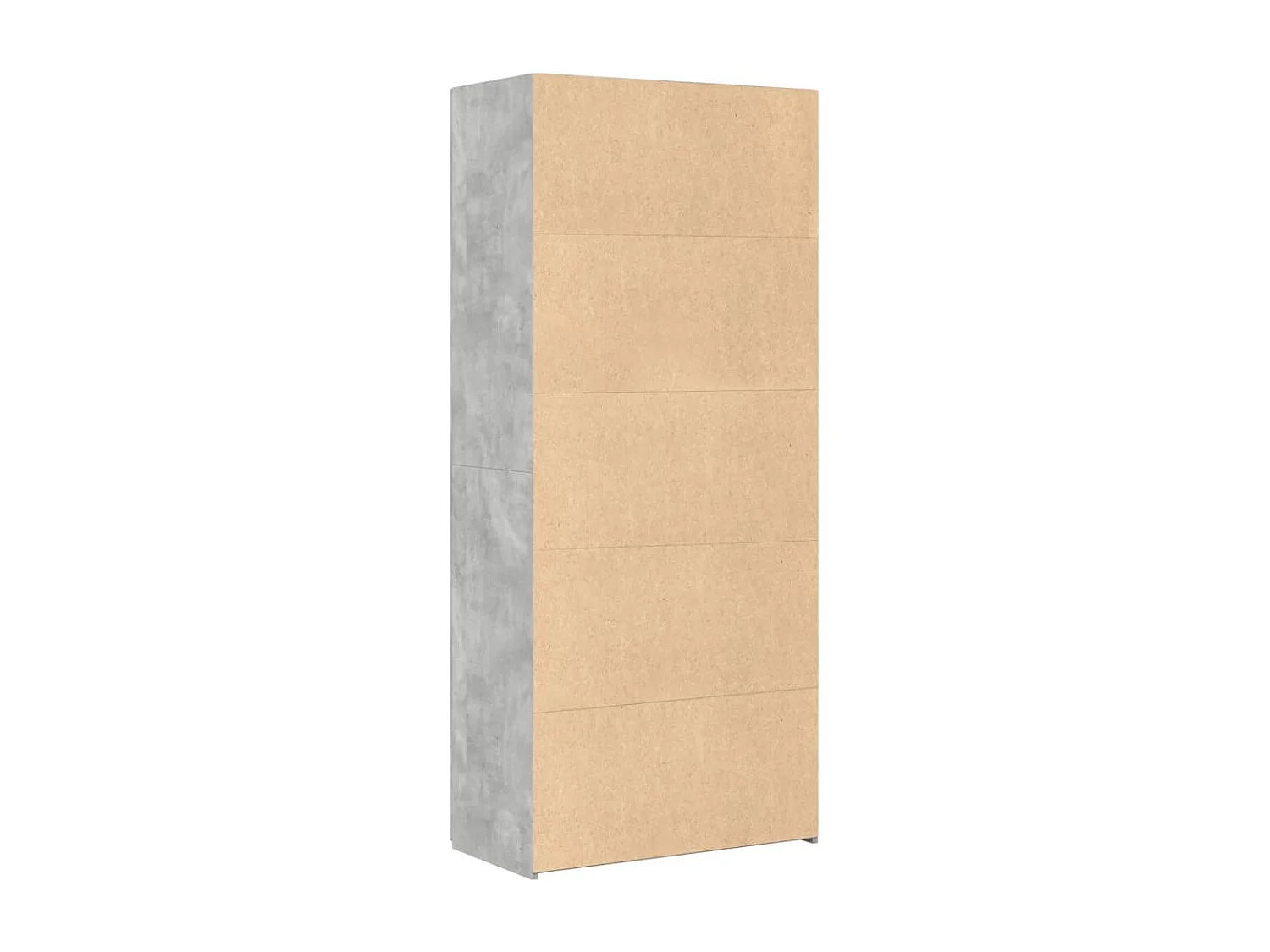 Buffet haut gris béton 80x42,5x185 cm bois d'ingénierie