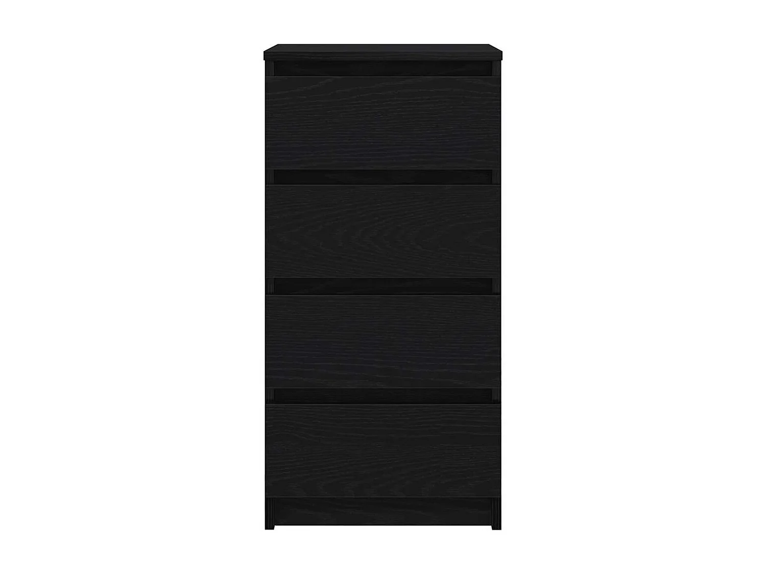 Buffet chêne noir 37,5x35x76 cm bois d'ingénierie